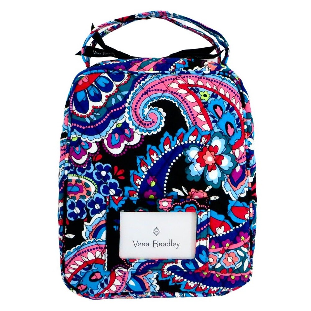 Vera Bradley quilted Cotton Lunch Bunch Bag Insulated Cooler Haymarket Paisley